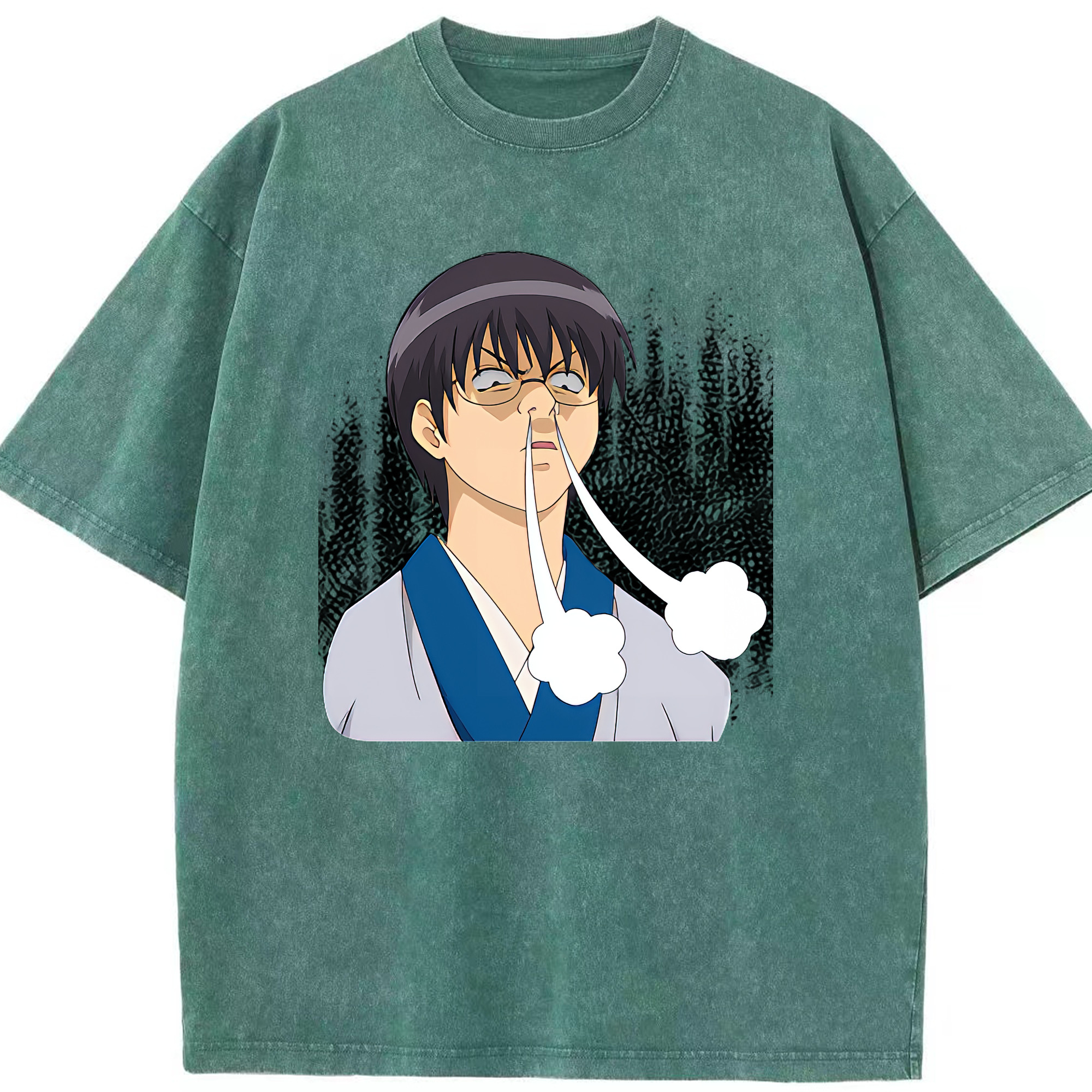 （画像用） ぎんたま 坂田銀時（さかたぎんとき） 神楽 志村新八（しむら しんぱち） GINTAMA Sakata Gintoki Kagura Shimura Shinpachi 綿100% ヴィンテージ風 半袖Tシャツ（フロントプリント）
